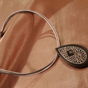 Teardrop shaped necklace